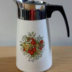 Vintage Corning Ware Spice of Life Coffee Pot Percolator